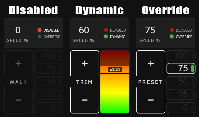 FitOSC Walking Modes